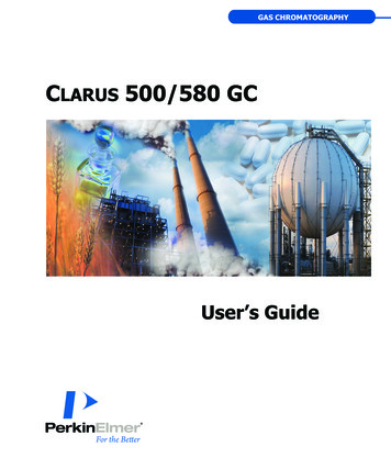 Clarus 500/580 GC User's Guide - PerkinElmer