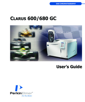 Clarus 600/680 GC User's Guide - PerkinElmer