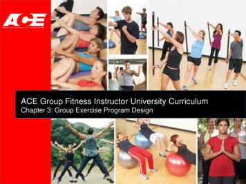 ACE Group Fitness Instructor University Curriculum