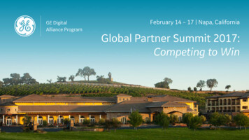 February 14 - 17 Napa, California Global Partner Summit 2017 .