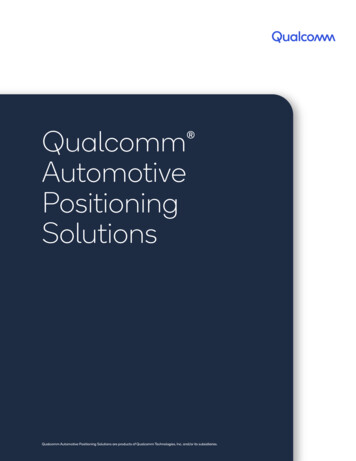 Qualcomm Automotive Positioning Solutions