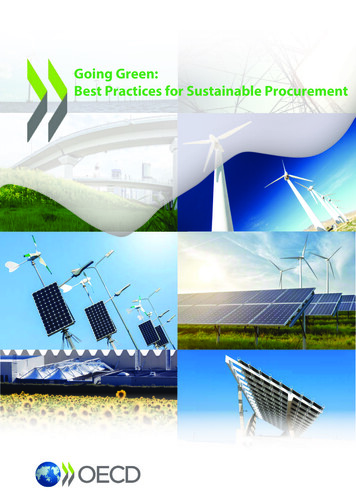 Going Green: Best Practices For S - OECD