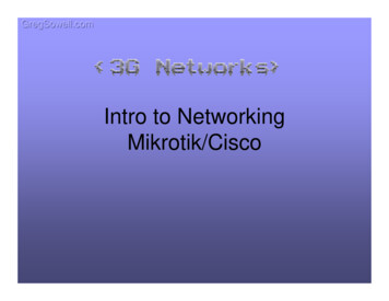 Intro To Networking - Greg Sowell