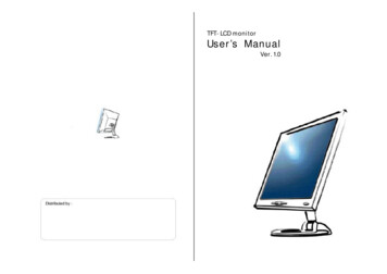 TFT- LCD Monitor User's Manual