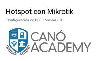 Configuración De USER MANAGER Hotspot Con Mikrotik