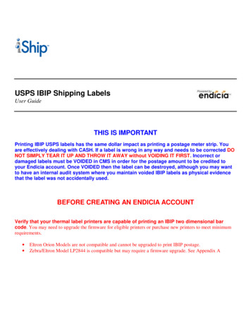 USPS IBIP Shipping Labels - IShip, Inc.