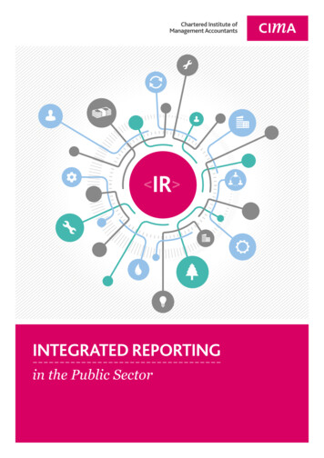 INTEGRATED REPORTING - Chartered Institute Of Management Accountants