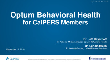Optum Behavioral Health - CalPERS