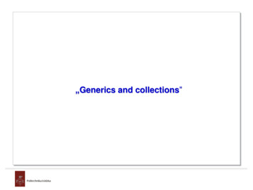 Generics And Collections - Neo.dmcs.p.lodz.pl