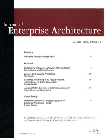 I Journal Of Enterprise Architecture - Library