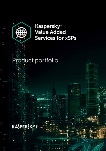 Product Portfolio - Kaspersky