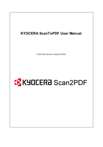 KYOCERA ScanToPDF User Manual