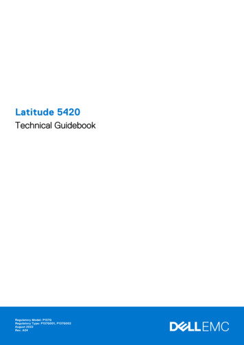 Latitude 5420 Technical Guidebook - Dell Technologies