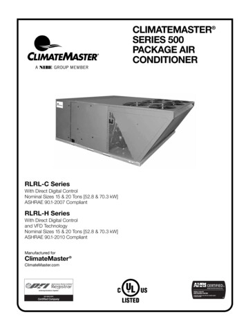Climatemaster Series 500 Package Air Conditioner
