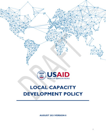 Usaid Local Capacity Development Policy