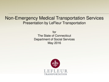 Non-Emergency Medical Transportation Services