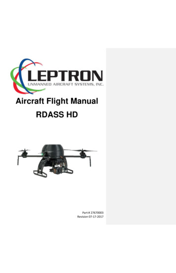 Leptron Aircraft Flight Manual RDASS HD - Geotech Env