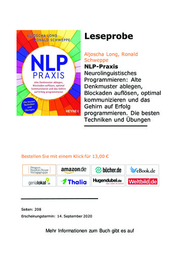 NLP-Praxis Neurolinguistisches Programmieren: Alte Denkmuster Ablegen .