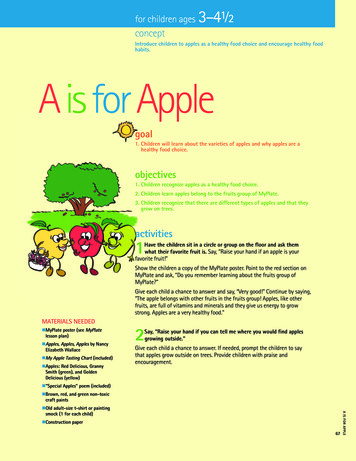 Habits. A Is For Apple