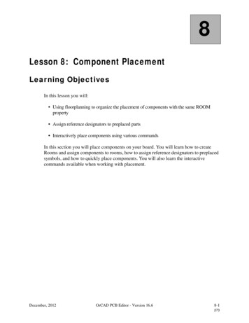 Lesson 8: Component Placement - EMA Design Automation