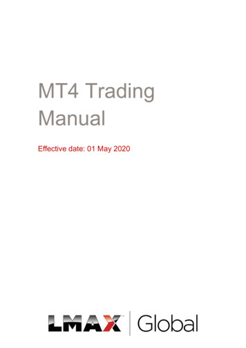 MT4 Trading Manual - LMAX Group