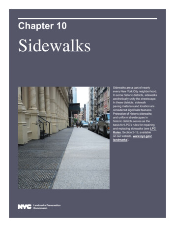 Chapter 10 Sidewalks - New York City