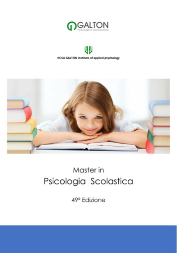 Master In Psicologia Scolastica