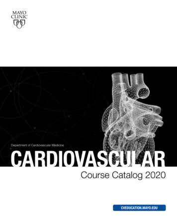 Department Of Cardiovascular Medicine CARDIOVASCULAR - Mayo