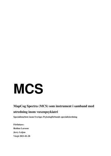 MCS - Psykologforbundet
