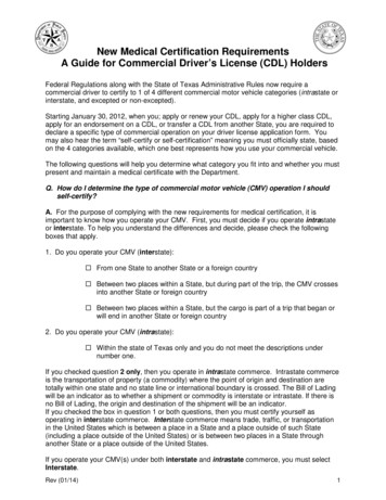 New Medical Certification Requirements A Guide For Commercial Driver's .