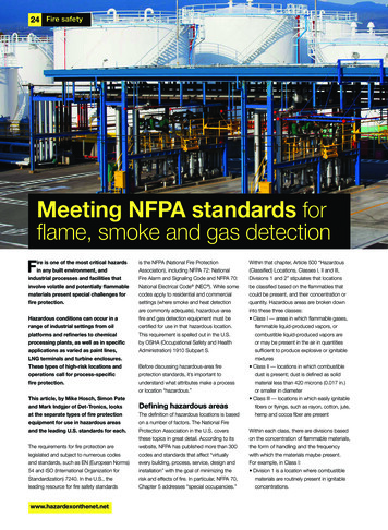 Meeting NFPA Standards For Flame, Smoke And Gas Detection - Det-Tronics