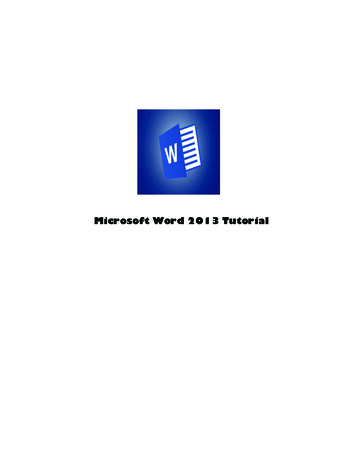 Microsoft Word 2013 Tutorial - Lagout 