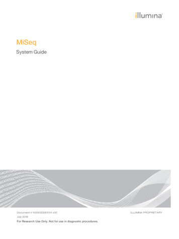 MiSeq System Guide - Illumina, Inc.