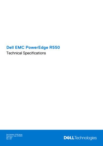Dell EMC PowerEdge R550 Technical Specifications - Icecat