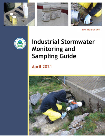 Industrial Stormwater Monitoring And Sampling Guide - US EPA