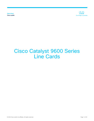 Cisco Catalyst 9600 Series Line Cards Data Sheet