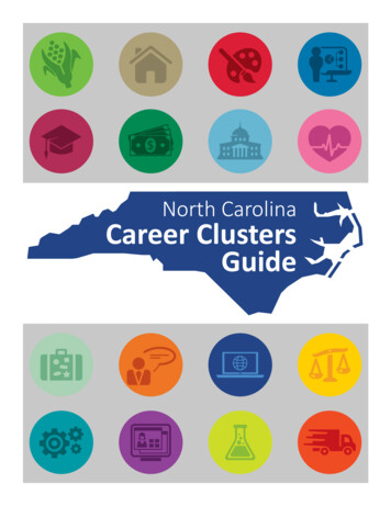 North Carolina Career Clusters Guide 2015 - Gates County Schools