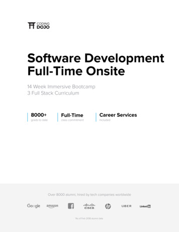 Software Development Full-Time Onsite - Coding Dojo
