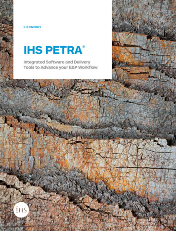 IHS PETRA - IHS Markit