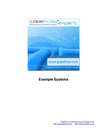 Pipe Flow Expert Example Systems