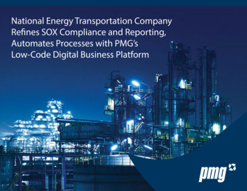 National Energy Transportation Company Refines SOX Compliance And . - PMG