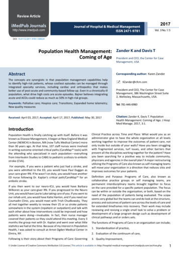 Population Health Management: Coming Of Age - IMedPub