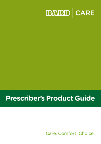 Prescriber's Product Guide - Media.bardmedical 