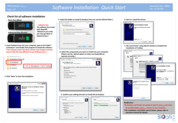 QSEP100 Software Installation - BiOptic Inc.