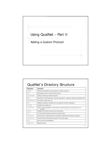 Using QualNet Part II - University Of Delaware