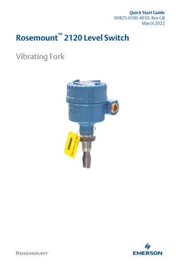 Rosemount 2120 Level Switch Vibrating Fork