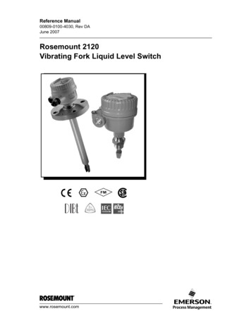 Rosemount 2120 Vibrating Fork Liquid Level Switch - Instrumart