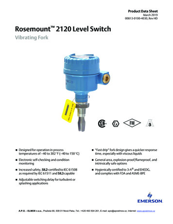 Rosemount 2120 Level Switch - Apoelmos 