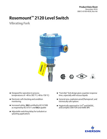 Rosemount 2120 Level Switch - WE Instrumentation Limited