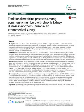 RESEARCH ARTICLE Open Access Traditionalmedicinepracticesamong .